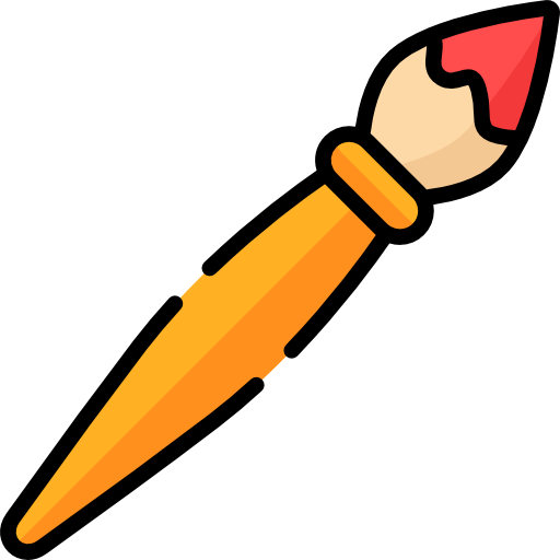 cepillo de pintura icono gratis