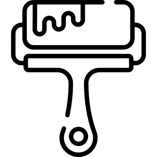 rodillo icono gratis