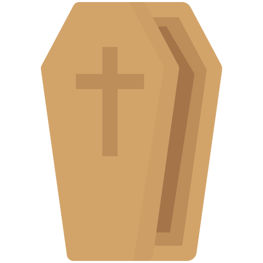 Coffin Dinosoft Flat icon