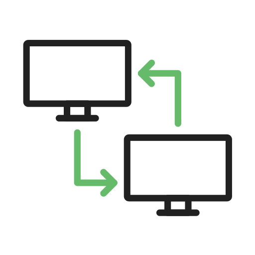 Data exchange Generic Outline Color icon