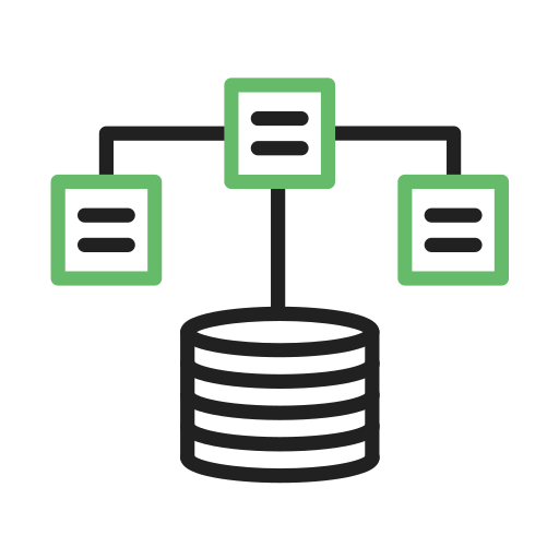 base de datos distribuida icono gratis