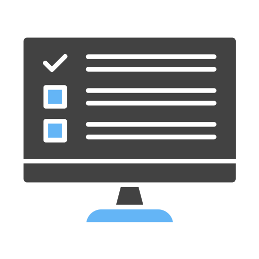Online test free icon Online test free icon