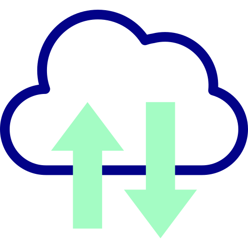 computación en la nube icono gratis