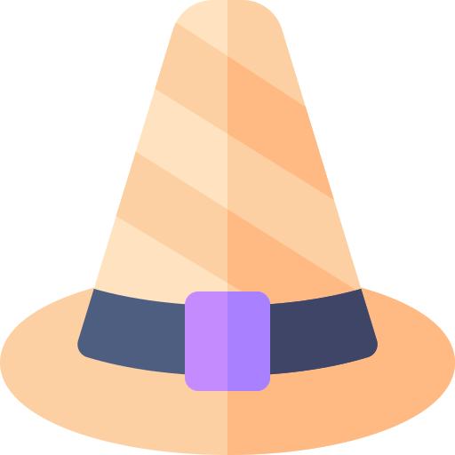 sombrero de bruja icono gratis