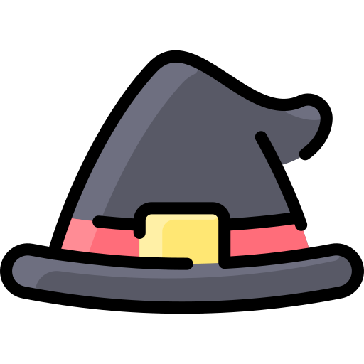 sombrero de bruja icono gratis