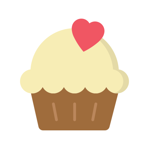 Cupcake Dinosoft Flat Icon