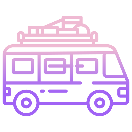 Camper van Icongeek26 Outline Gradient icon