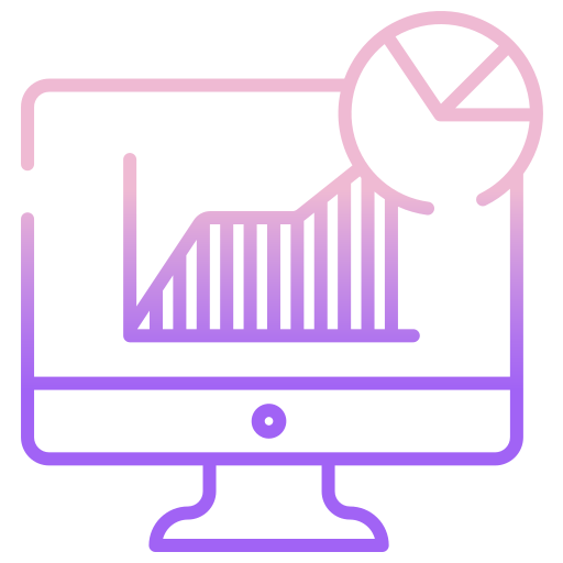 analítica de datos icono gratis