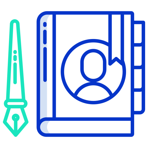 libreta de contactos icono gratis