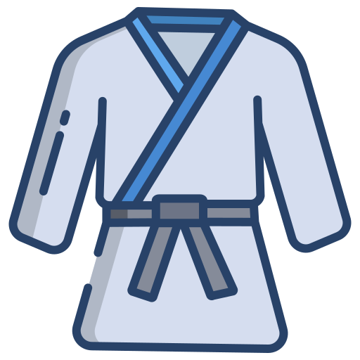 icono del vector del kimono jiu-jitsu: vector de stock (libre de