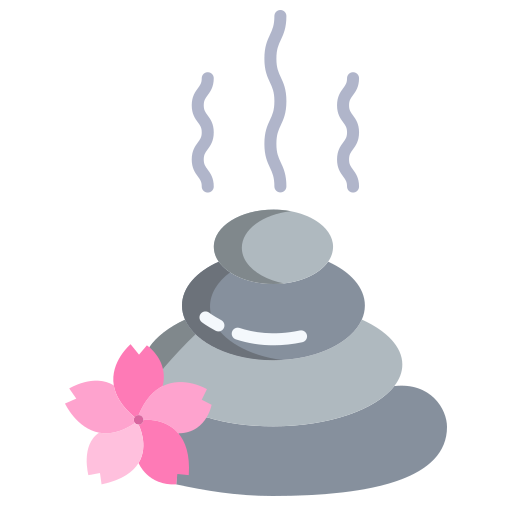 piedras calientes icono gratis