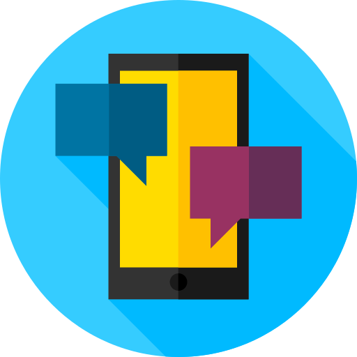 Smartphone Flat Circular Flat icon