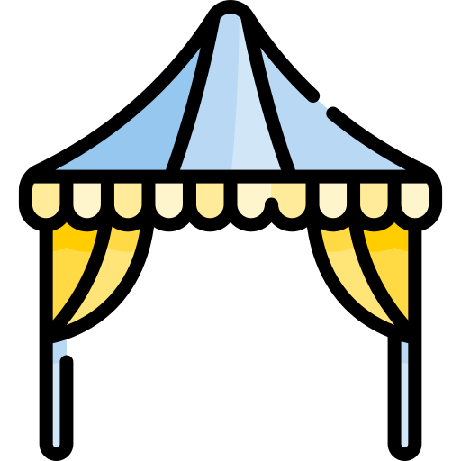 Tent Special Lineal color icon