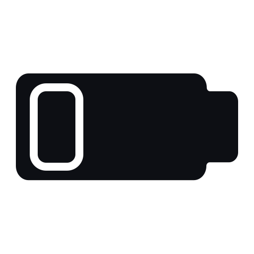 Low battery free icon Low battery free icon