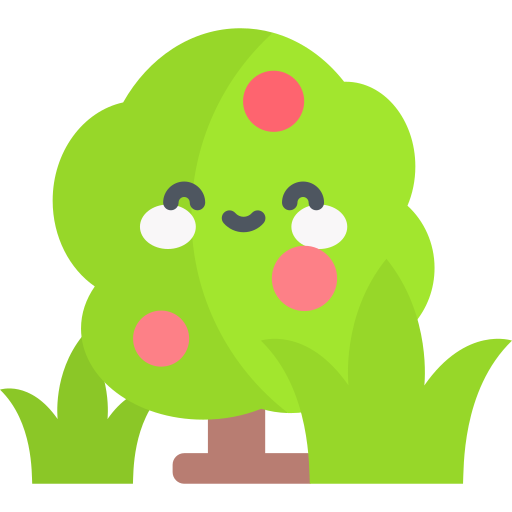 Bush Kawaii Flat icon