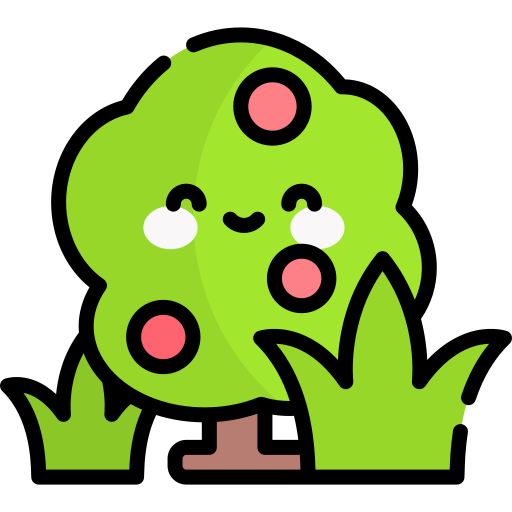 Bush Kawaii Lineal color icon