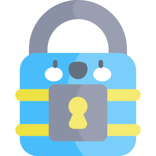 Padlock Kawaii Flat icon