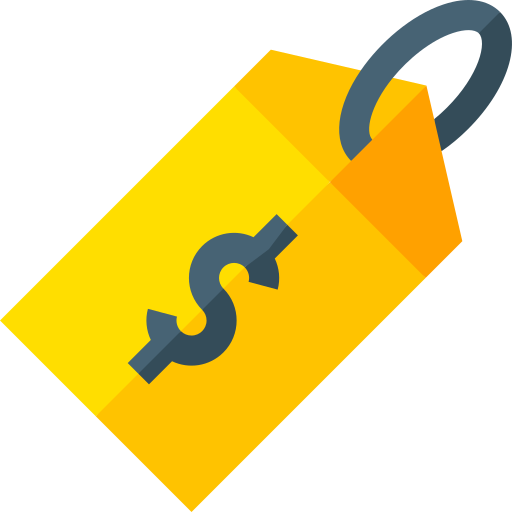 etiqueta de precio icono gratis
