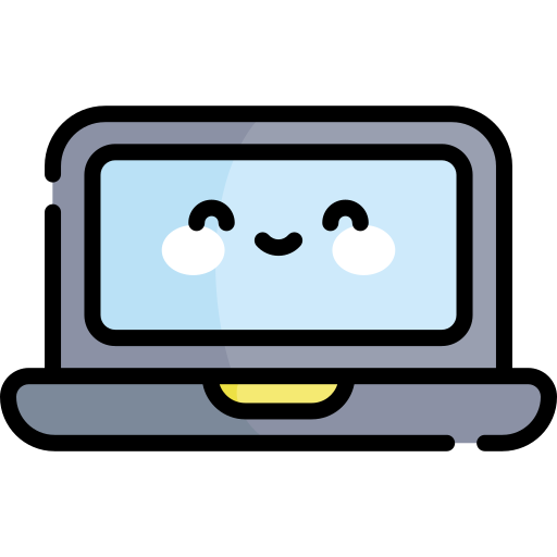 Laptop Kawaii Lineal color icon