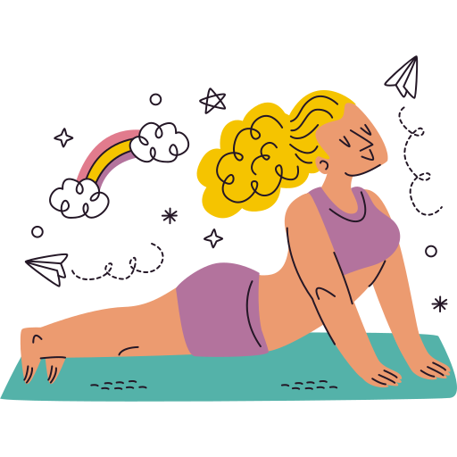 Yoga Stickers - Free wellness Stickers
