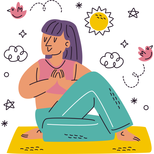 yoga gratis sticker