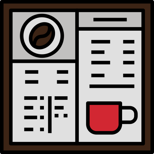 Coffee menu free icon
