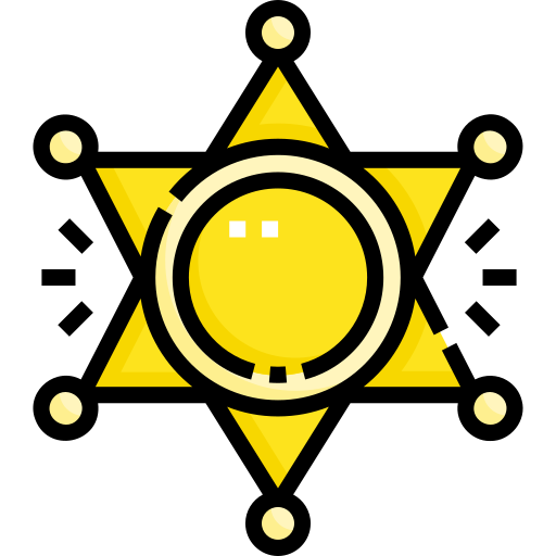 insignia del sheriff icono gratis