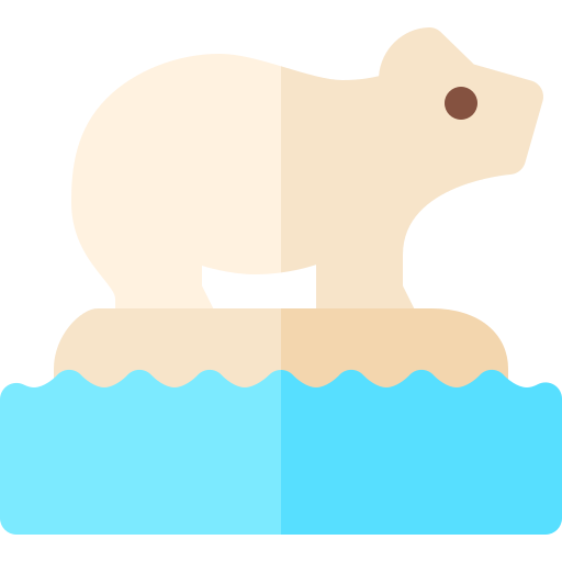 oso polar icono gratis