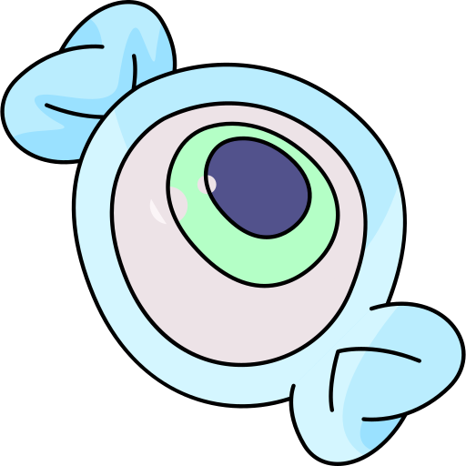 Eyeball Generic Thin Outline Color icon