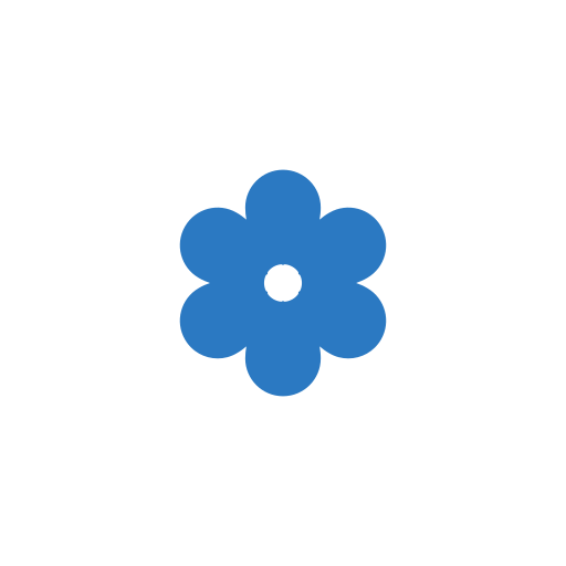 Flower Generic Blue icon