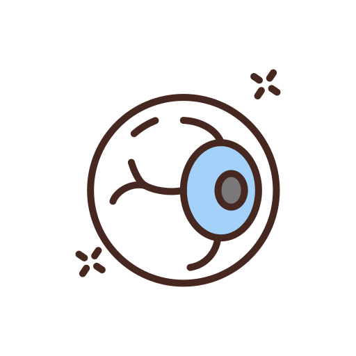 Eyeball Generic Outline Color icon