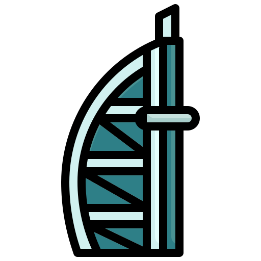 torres de dubai icono gratis