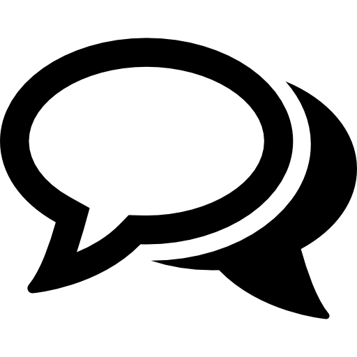 Free Icon Chatting Oval Speech Bubbles