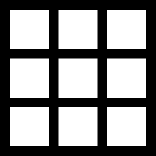 Table Grid Of Nine Squares Free Interface Icons