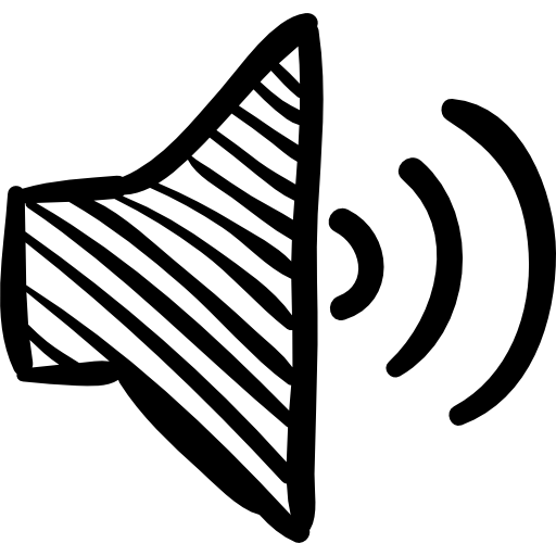 Speaker sketch icon