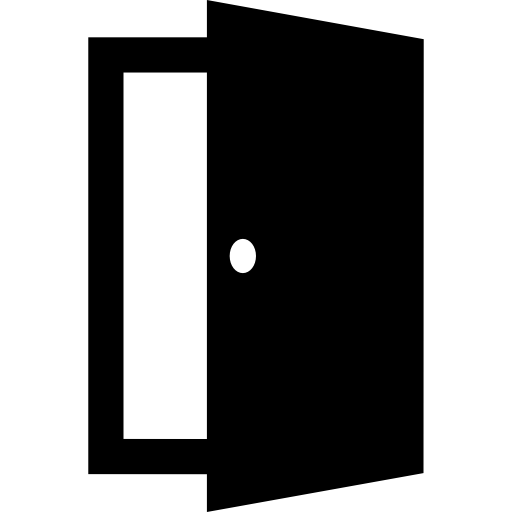 Free Icon Open Exit Door