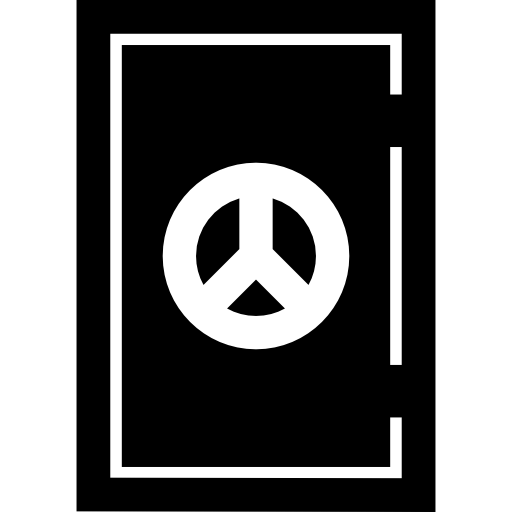 tür mit friedenszeichen kostenlos Icon tür mit friedenszeichen kostenlos Icon