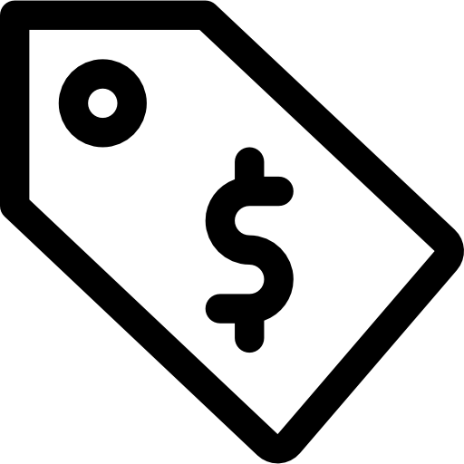 가격표 무료 아이콘