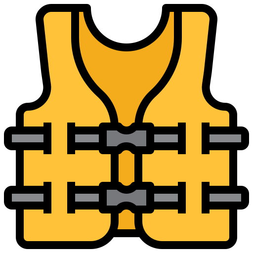 Life jacket Surang Lineal Color icon