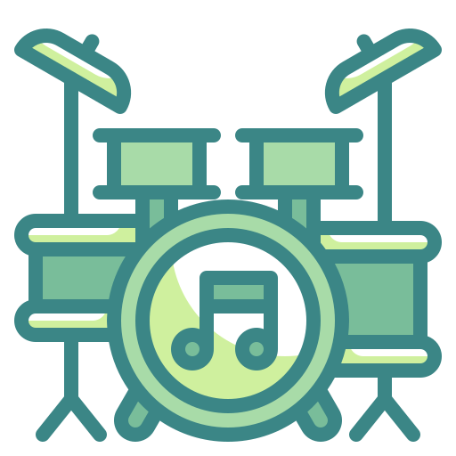 Drum set free icon Drum set free icon
