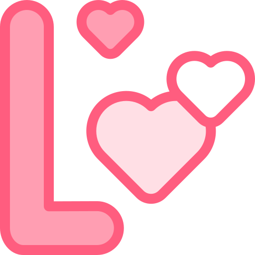 Download A Neon Sign With The Letter L Wallpaper