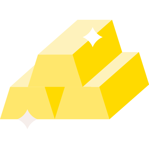 Gold Ingots Special Flat icon