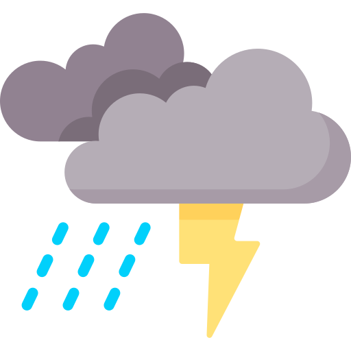 Thunderstorm Special Flat icon