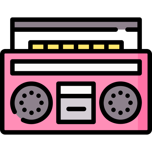 casete de radio icono gratis