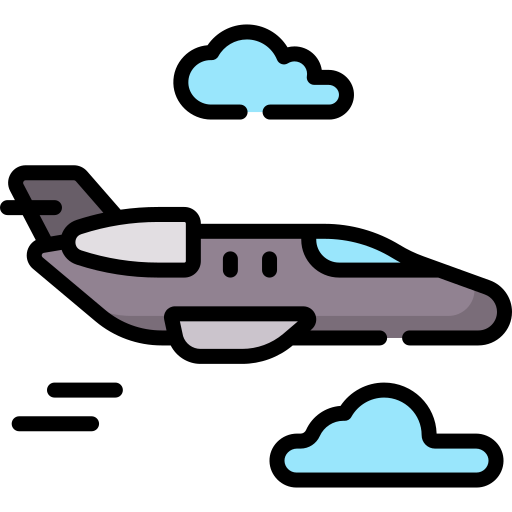 jet privado icono gratis