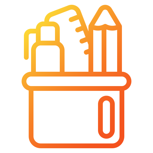 Pencil case free icon