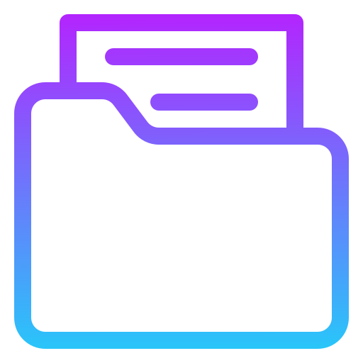 Document Generic Gradient icon