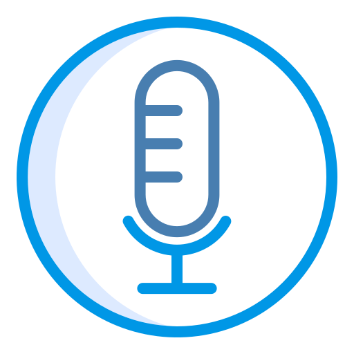 Mic Generic Blue icon