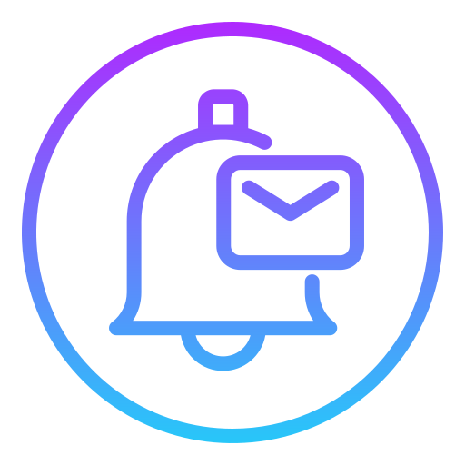 cloche de notification Icône gratuit