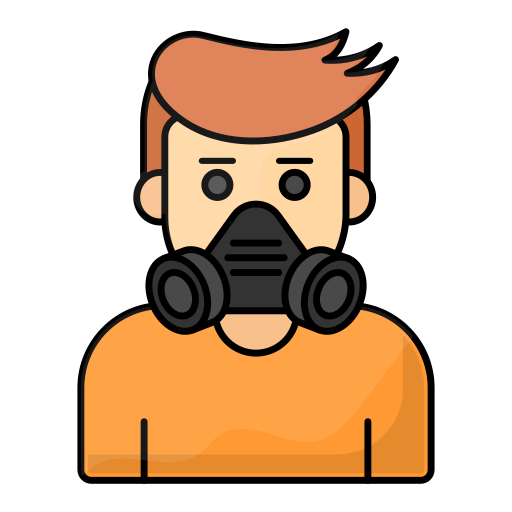 Gas mask free icon